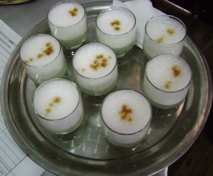 A round of pisco sour.